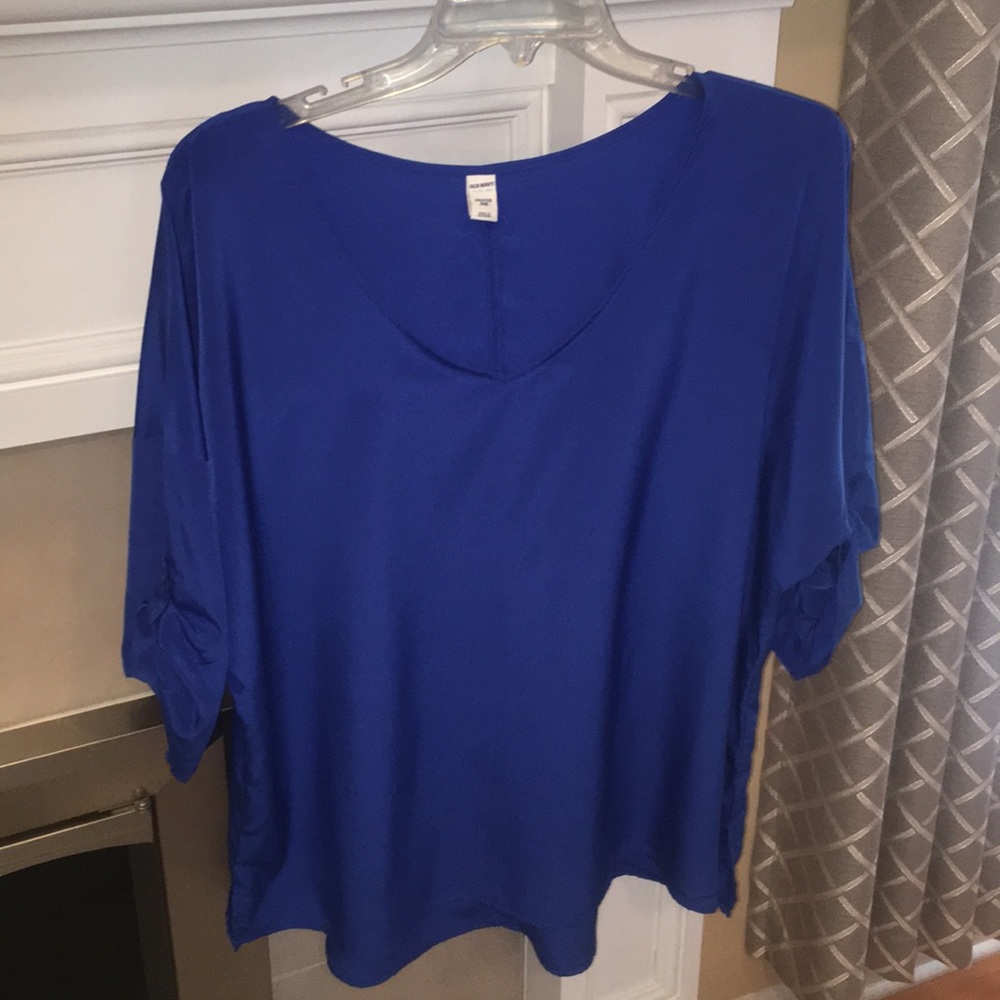 Royal blue dressy top